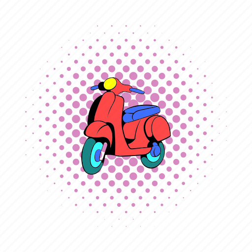 Comics, french, moped, motor, motorbike, motorcycle, scooter icon - Download on Iconfinder