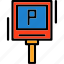 p, parking, symbol 