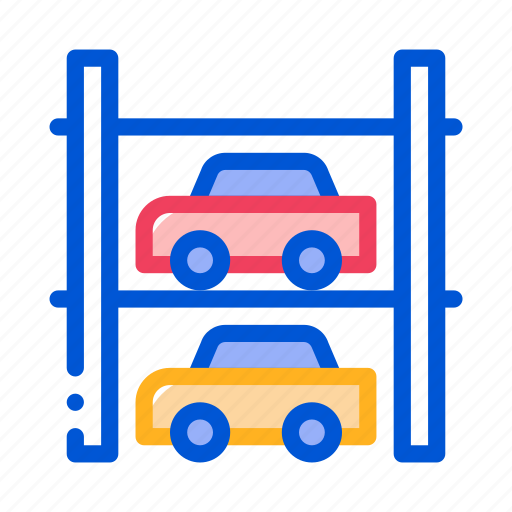 Car, multi-storey, parking, transport icon - Download on Iconfinder