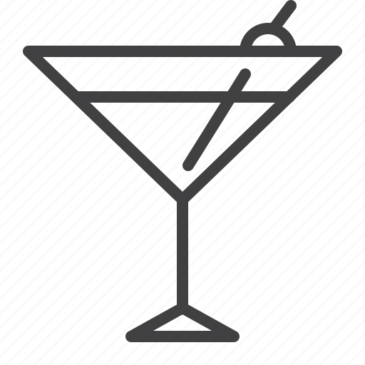 Alcohol, cocktail, drink, glass, olive icon - Download on Iconfinder