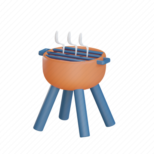 Barbecue, barbeque, bbq, grill, steak, food, party 3D illustration - Download on Iconfinder