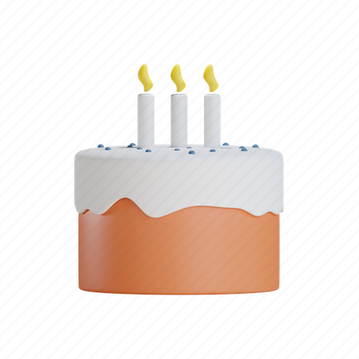 Birthday cake, weddingcake, birthday, cake, dessert, sweet, food 3D illustration - Download on Iconfinder