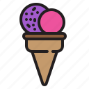 icecream, cone, birthday, anniversry, party, celebration