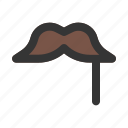 moustache, hipster, fashion, costume, party
