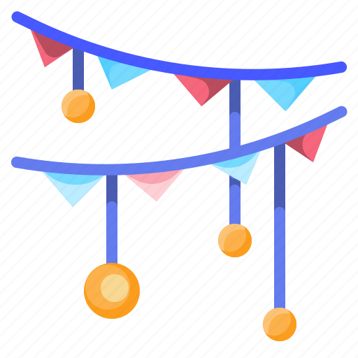 Decoration, flags, garland, party icon - Download on Iconfinder