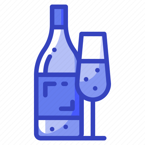 Alcohol, alcoholic, bottle, celebration, drinks, party, wine icon - Download on Iconfinder