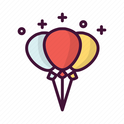 Baloon, birthday, celebrate, drink, food, music, party icon - Download on Iconfinder