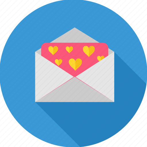 Envelope, letter, love letter, romance, romantic, valentine, heart icon - Download on Iconfinder