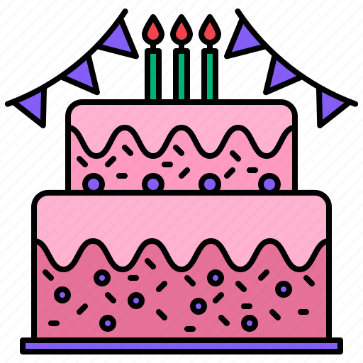 Cake, birthday, birthdays, bakery, pop, party, food icon - Download on Iconfinder
