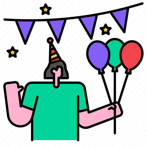 Garlands, garland, birthday, celebration, decoration, party, balloon icon - Download on Iconfinder
