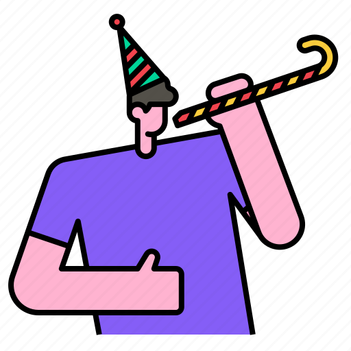 Party, blower, birthday, celebration, whistle, swirl, fun icon - Download on Iconfinder