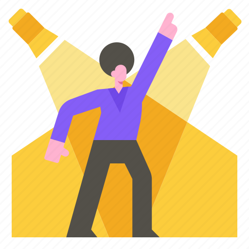 Disco, fun, people, party, dancing, happy, man icon - Download on Iconfinder