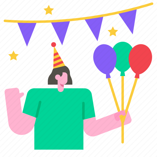 Garlands, garland, birthday, celebration, decoration, party, balloon icon - Download on Iconfinder
