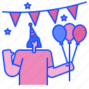 garlands, garland, birthday, celebration, decoration, party, balloon