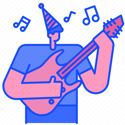 Guitar, music, concert, rock, bass, party, people icon - Download on Iconfinder
