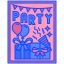 invitation, card, party, birthday, celebration, greeting, balloon, gift, confetti 