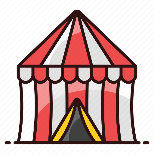Carnival, circus, circus tent, entertainment, festival, funfair, tent icon - Download on Iconfinder