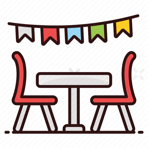 Cafe table, dining, dining table, lunchtime, patio, table, table setting icon - Download on Iconfinder