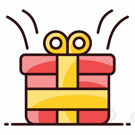 Gift, gift box, package, present, surprise, wrapped gift icon - Download on Iconfinder