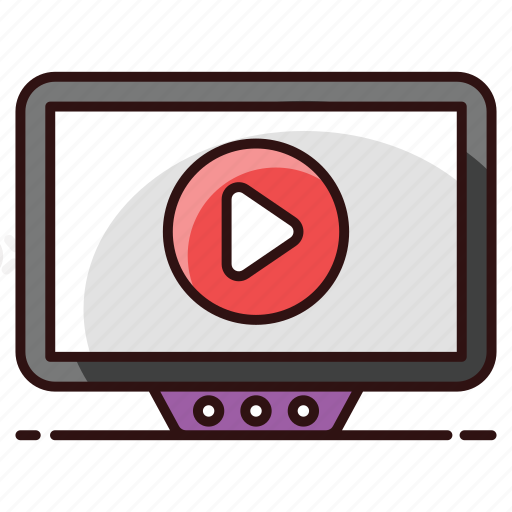 Internet video, multimedia, online, online video, play video, video, video streaming icon - Download on Iconfinder