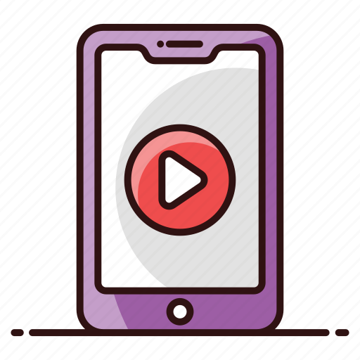 Mobile video, online video, play video, smartphone, smartphone video, video, video streaming icon - Download on Iconfinder