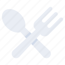 fork and spoon, cutlery, tableware, silverware, food menu