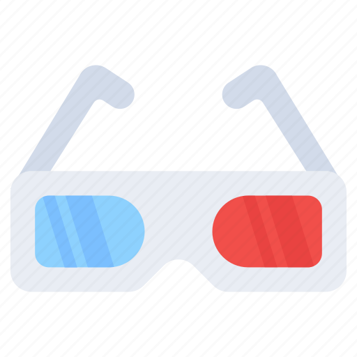 3d glasses, cinema glasses, eye specs, eyewear, eye accessory icon - Download on Iconfinder