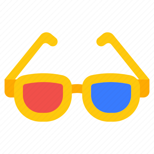 3d glasses, 3d goggles, eye specs, eyewear, eye accessory icon - Download on Iconfinder