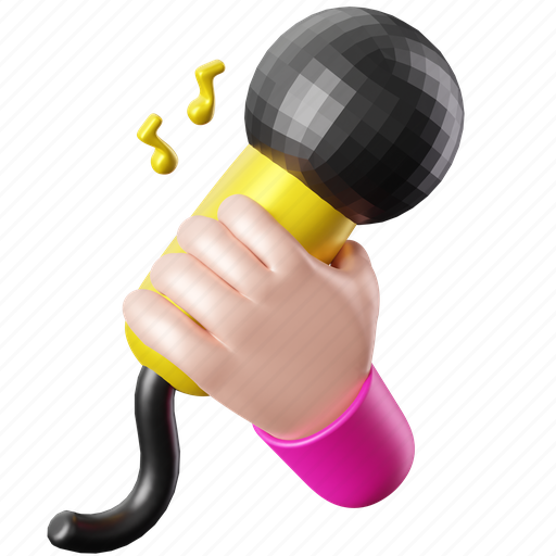 Karaoke, microphone, mic, music, audio, sing, sound 3D illustration - Download on Iconfinder