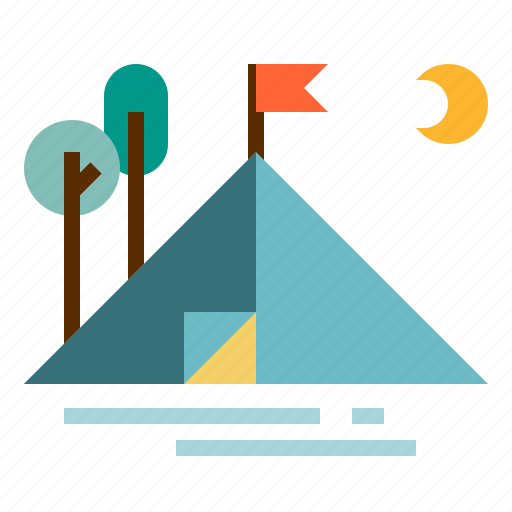 Camping, night, outdoor, party, tent icon - Download on Iconfinder