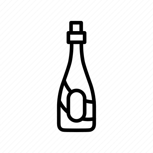Bottle, champagne, cork, drink icon - Download on Iconfinder