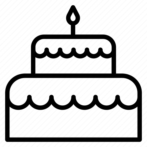 Candle cake, birthday cake, cake, celebration, birthday, bakery, food icon - Download on Iconfinder