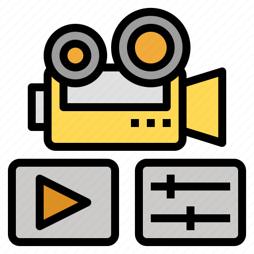 Video, editing, film, director, multimedia, movie, youtuber icon - Download on Iconfinder