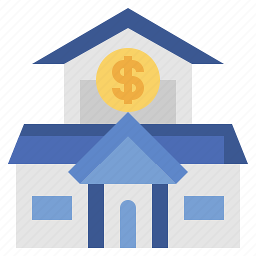 Architecture, banking, business, city, columns, finance, percent icon - Download on Iconfinder