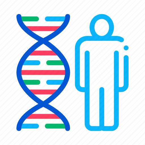 Dna, human, man, molecule, silhouette icon - Download on Iconfinder
