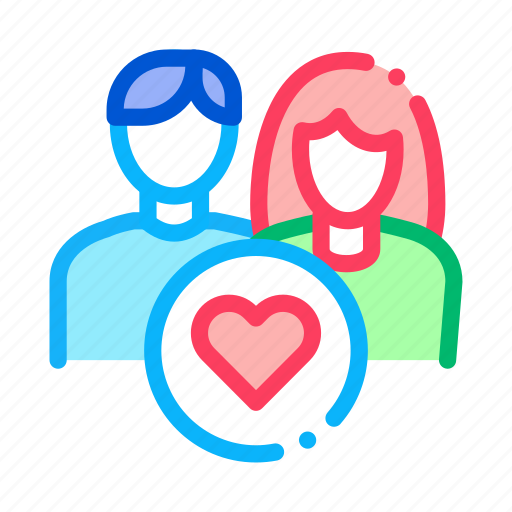 Girl, heart, man, silhouettes icon - Download on Iconfinder