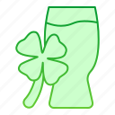 clover, glass, irish, drink, ireland, patrick, leaf, holiday, traditional