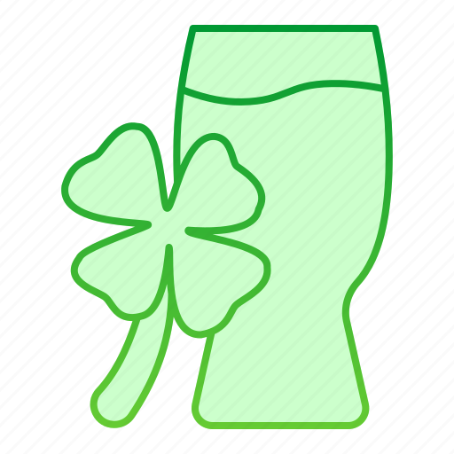 Clover, glass, irish, drink, ireland, patrick, leaf icon - Download on Iconfinder