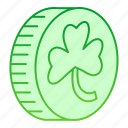 clover, irish, luck, metal, ireland, patrick, leaf, holiday, traditional