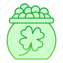 clover, irish, luck, pot, ireland, patrick, holiday, traditional, flower