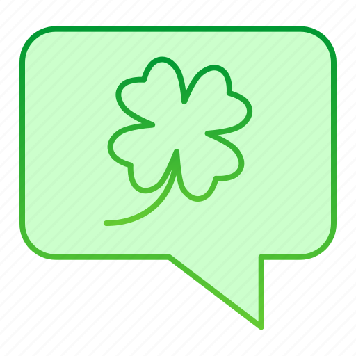 Site, trinity, clover, luck, leaf, traditional, dialogue icon - Download on Iconfinder