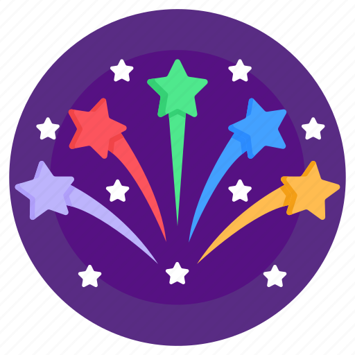 Stars, stars sprinkles, fireworks, pyrotechnics, shooting stars icon - Download on Iconfinder