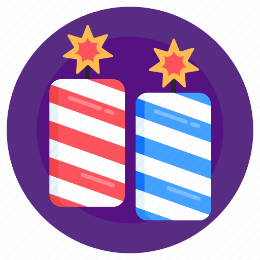 Fireworks, firecrackers, patriotic fireworks, pyrotechnics, crackers icon - Download on Iconfinder
