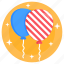 helium balloons, patriot balloons, patriot decorations, patriotism balloons, balloons 