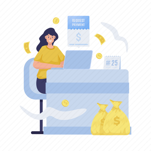 Payday, business, payment, money, paycheck, earn, schedule illustration - Download on Iconfinder