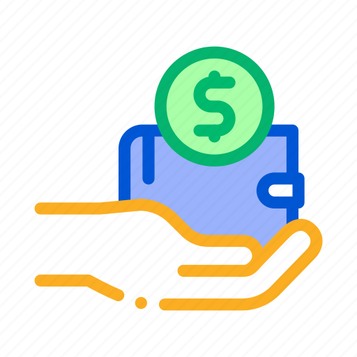 Hand, holds, loan, money, payday, wallet icon - Download on Iconfinder