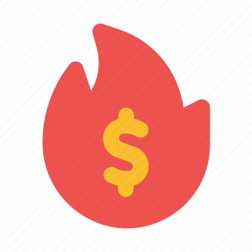 Burning, burn, fund, money, business, and, finance icon - Download on Iconfinder