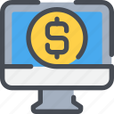business, coin, computer, money, online, payment