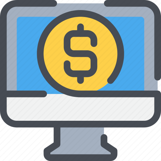 Business, coin, computer, money, online, payment icon - Download on Iconfinder