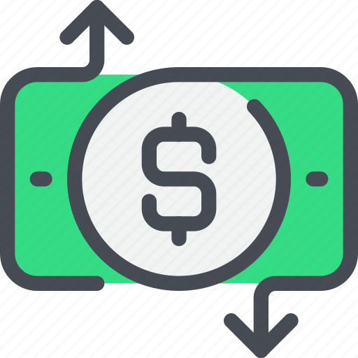 Arrow, bank, business, exchange, money, payment icon - Download on Iconfinder
